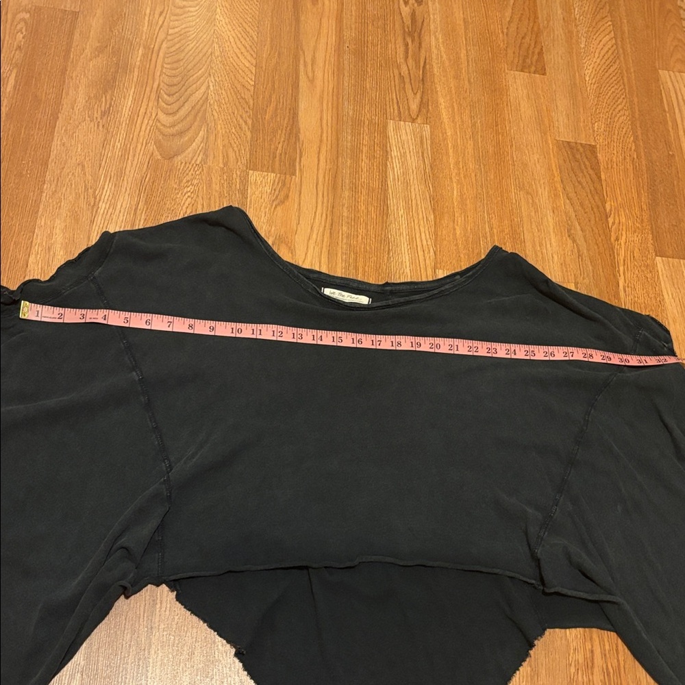 Free People-We the Free Boxy Cropped Dolman Sleeve Top - Black - Picture 4 of 7